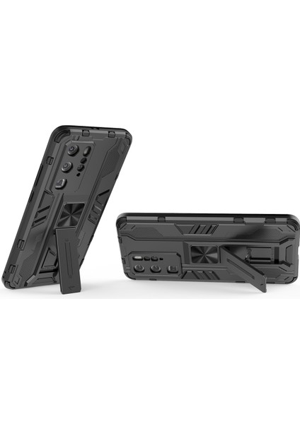 Huawei P40 Pro İçin Çift Katmanlı Pc Tpu Bumper Kaymaz ShockProof Korumalı Kılıf (Yurt Dışından)