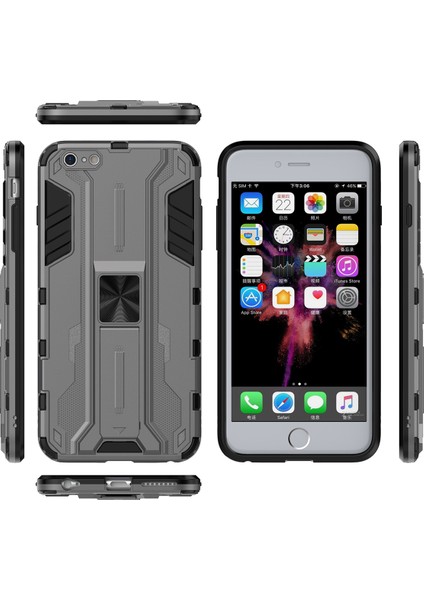 iPhone 6 Plus / 6s Plus İçin Çift Katmanlı Pc Tpu Bumper Kaymaz ShockProof Korumalı Kılıf (Yurt Dışından)