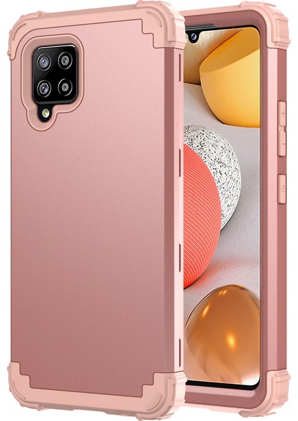 Samsung Galaxy A42 5G İçin Yumuşak Silikon Pc Bumper 3'ü 1 Arada Shockproof Korumalı Kılıf (Yurt Dışından)