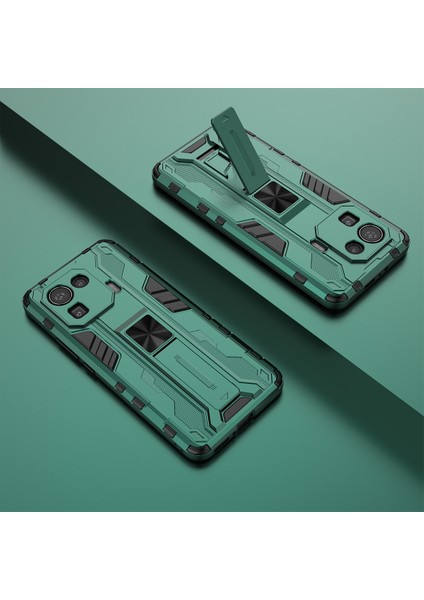 Xiaomi Mi 11 Pro İçin Çift Katmanlı Pc Tpu Bumper Kaymaz ShockProof Korumalı Kılıf (Yurt Dışından)