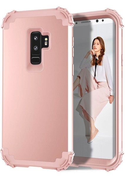 Samsung Galaxy S9 Plus İçin Pc Yumuşak Tpu Bumper 3'ü 1 Arada Koruma ShockProof Kılıf (Yurt Dışından)