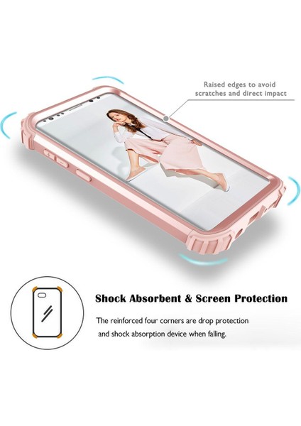 Samsung Galaxy S9 Plus İçin Pc Yumuşak Tpu Bumper 3'ü 1 Arada Koruma ShockProof Kılıf (Yurt Dışından)