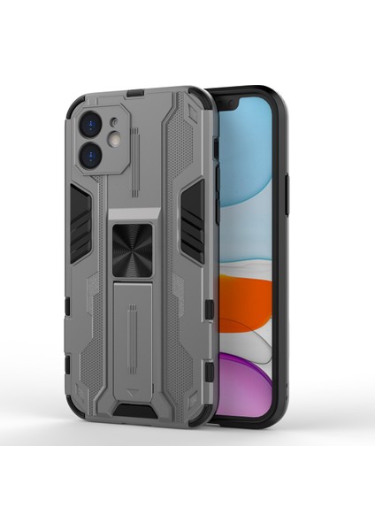 iPhone 12 Mini İçin Çift Katmanlı Pc Tpu Bumper Kaymaz ShockProof Korumalı Kılıf (Yurt Dışından)