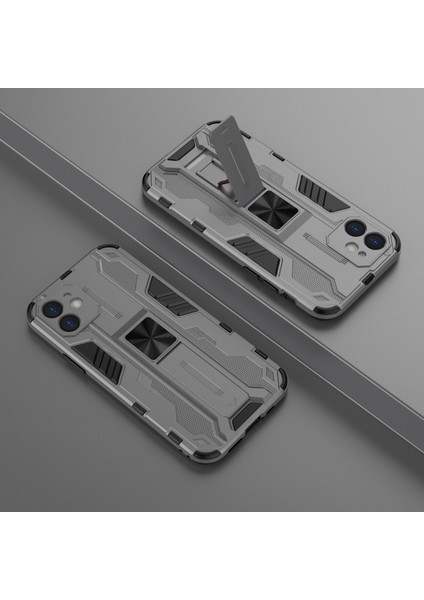 iPhone 12 Mini İçin Çift Katmanlı Pc Tpu Bumper Kaymaz ShockProof Korumalı Kılıf (Yurt Dışından)