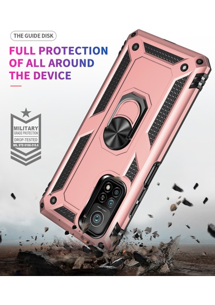 Xiaomi Mi 10T / Mi 10T Pro İçin Çift Katmanlı Halkalı Standlı Kılıf (Yurt Dışından)