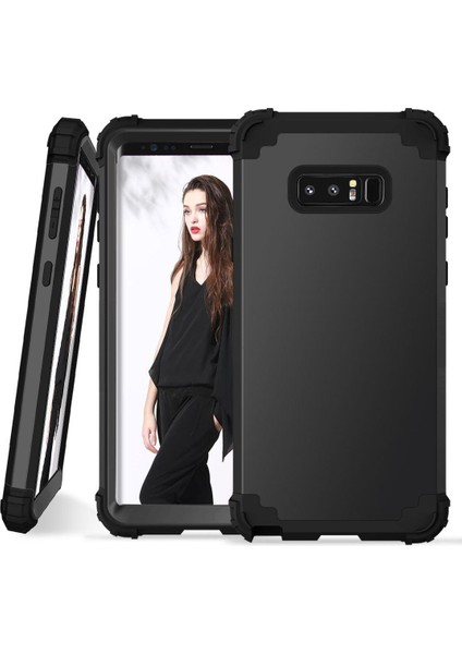 Samsung Galaxy Note 8 İçin Pc Yumuşak Tpu Bumper 3'ü 1 Arada Koruma ShockProof Kılıf (Yurt Dışından)