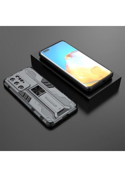 Huawei P40 Pro İçin Çift Katmanlı Pc Tpu Bumper Kaymaz ShockProof Korumalı Kılıf (Yurt Dışından)