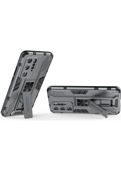 Huawei P40 Pro İçin Çift Katmanlı Pc Tpu Bumper Kaymaz ShockProof Korumalı Kılıf (Yurt Dışından)