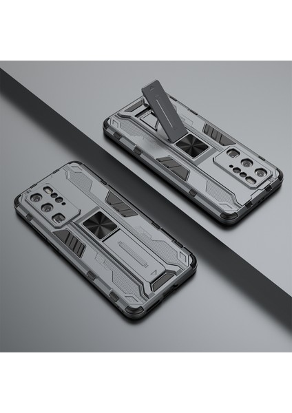 Huawei P40 Pro İçin Çift Katmanlı Pc Tpu Bumper Kaymaz ShockProof Korumalı Kılıf (Yurt Dışından)