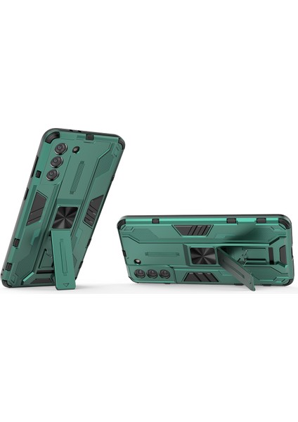 Samsung Galaxy S21 Plus 5G İçin Çift Katmanlı Pc Tpu Bumper Kaymaz ShockProof Korumalı Kılıf (Yurt Dışından)