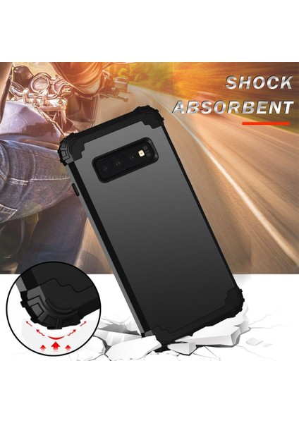 Samsung Galaxy S10 İçin Pc Yumuşak Tpu Bumper 3'ü 1 Arada Koruma ShockProof Kılıf (Yurt Dışından)