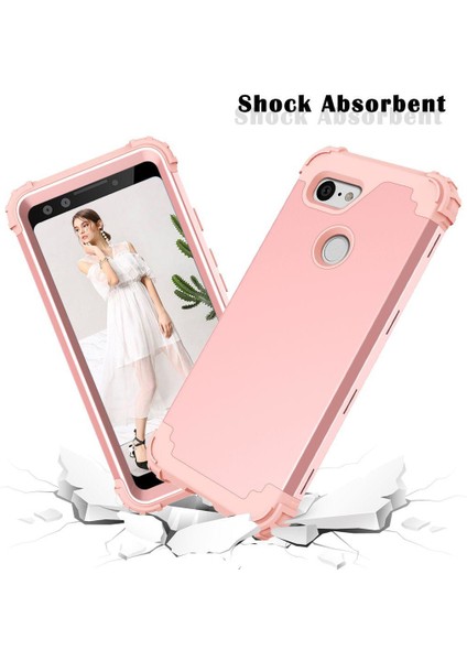 Google Pixel 3 İçin Pc Yumuşak Tpu Bumper 3'ü 1 Arada Koruma ShockProof Kılıf (Yurt Dışından)