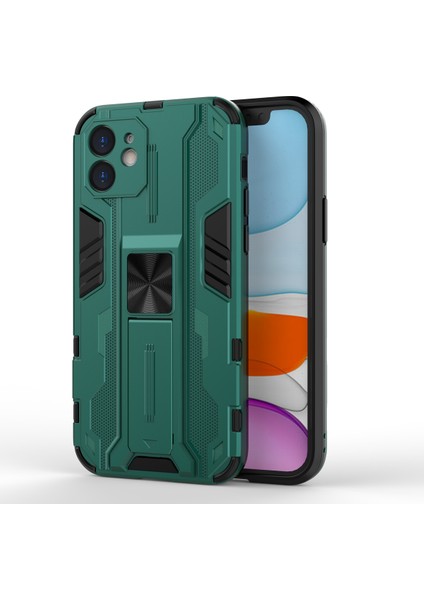 iPhone 12 Mini İçin Çift Katmanlı Pc Tpu Bumper Kaymaz ShockProof Korumalı Kılıf (Yurt Dışından)