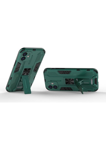 iPhone 12 Mini İçin Çift Katmanlı Pc Tpu Bumper Kaymaz ShockProof Korumalı Kılıf (Yurt Dışından)