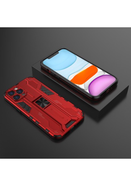 iPhone 12 Pro Max İçin Çift Katmanlı Pc Tpu Bumper Kaymaz ShockProof Korumalı Kılıf (Yurt Dışından)