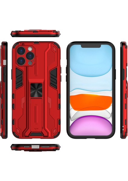 iPhone 12 Pro Max İçin Çift Katmanlı Pc Tpu Bumper Kaymaz ShockProof Korumalı Kılıf (Yurt Dışından)