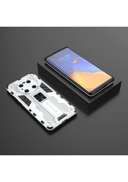 Huawei Mate 40 Pro İçin Çift Katmanlı Pc Tpu Bumper Kaymaz ShockProof Korumalı Kılıf (Yurt Dışından)