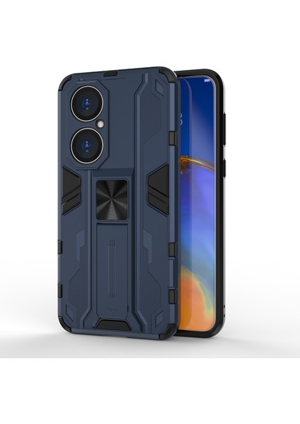 Huawei P50 İçin Çift Katmanlı Pc Tpu Bumper Kaymaz ShockProof Korumalı Kılıf (Yurt Dışından)