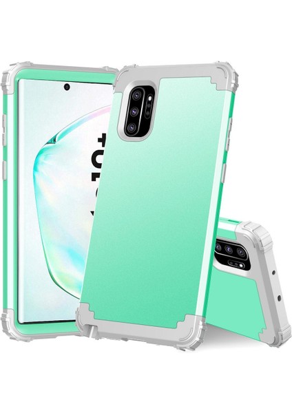 Samsung Galaxy Note 10 Plus / Note 10+ 5G İçin Pc Yumuşak Tpu Bumper 3'ü 1 Arada Koruma ShockProof Kılıf (Yurt Dışından)