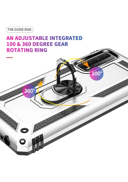 Huawei P 2021 İçin Çift Katmanlı Halkalı Standlı Kılıf (Yurt Dışından) fırsatları