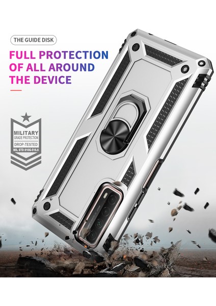 Huawei P 2021 İçin Çift Katmanlı Halkalı Standlı Kılıf (Yurt Dışından) indirimleri