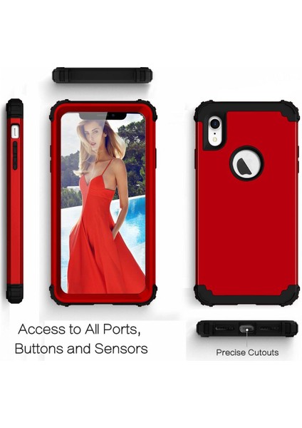 iPhone XR İçin Pc Yumuşak Tpu Bumper 3'ü 1 Arada Koruma ShockProof Kılıf (Yurt Dışından) fiyatları