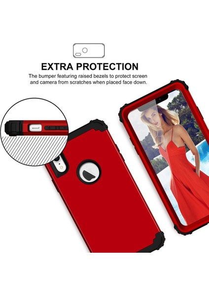 iPhone XR İçin Pc Yumuşak Tpu Bumper 3'ü 1 Arada Koruma ShockProof Kılıf (Yurt Dışından) indirimleri