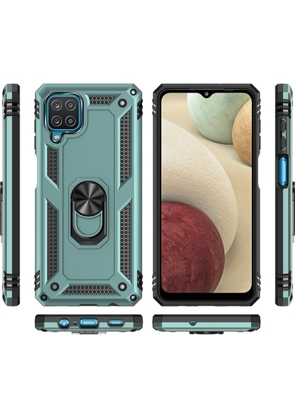 Samsung Galaxy A12 5G İçin Çift Katmanlı Halkalı Standlı Kılıf (Yurt Dışından) fiyatları