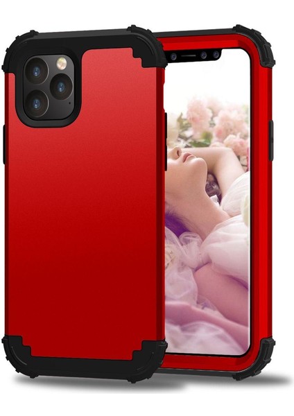 iPhone 11 Pro Max İçin Pc Yumuşak Tpu Bumper 3'ü 1 Arada Koruma ShockProof Kılıf (Yurt Dışından)
