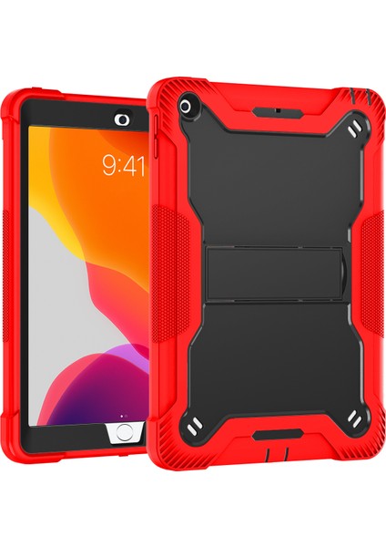 iPad 10.2 inç İçin 3 Katmanlı Standlı Shockproof Tam Koruma Kılıf (Yurt Dışından)
