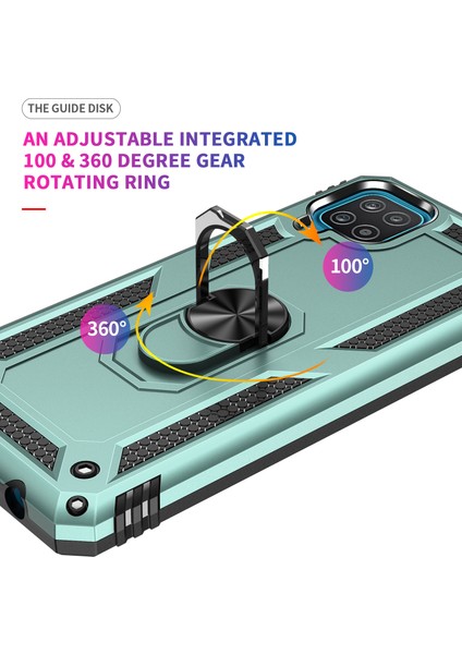 Samsung Galaxy A12 5G İçin Çift Katmanlı Halkalı Standlı Kılıf (Yurt Dışından) fırsatları