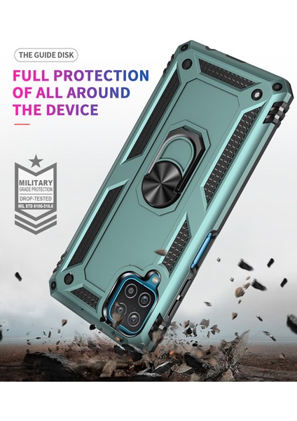 Samsung Galaxy A12 5G İçin Çift Katmanlı Halkalı Standlı Kılıf (Yurt Dışından) indirimleri