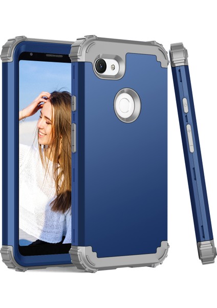 Google Pixel 3A İçin Yumuşak Silikon Pc Bumper 3'ü 1 Arada ShockProof Korumalı Kılıf (Yurt Dışından) fiyatları