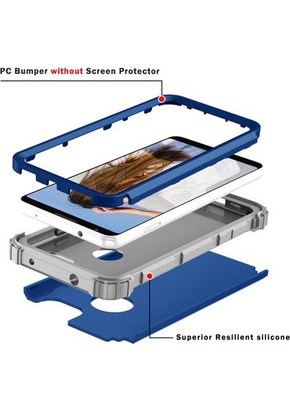 Google Pixel 3A İçin Yumuşak Silikon Pc Bumper 3'ü 1 Arada ShockProof Korumalı Kılıf (Yurt Dışından) fırsatları