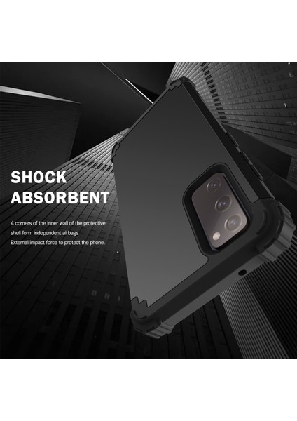 Samsung Galaxy S20 Fe 5G İçin Yumuşak Silikon Pc Bumper 3'ü 1 Arada ShockProof Korumalı Kılıf (Yurt Dışından) modelleri