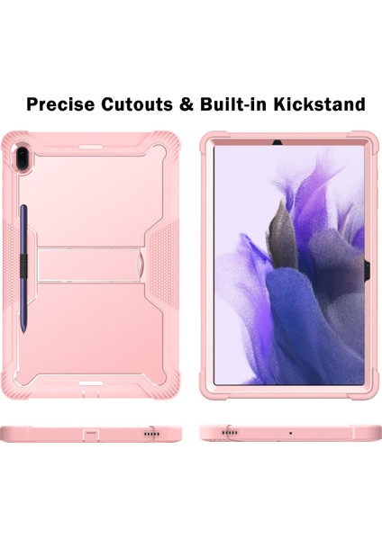 Samsung Galaxy Tab S7 11 inç 2020 SM-T870/T875/T878 İçin 3 Katmanlı Standlı Shockproof Tam Koruma Kılıf (Yurt Dışından) fırsatları