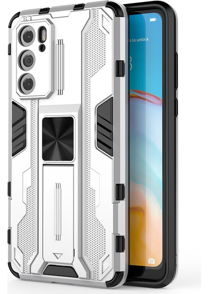 Huawei P40 İçin Çift Katmanlı Pc Tpu Bumper Kaymaz ShockProof Korumalı Kılıf (Yurt Dışından)
