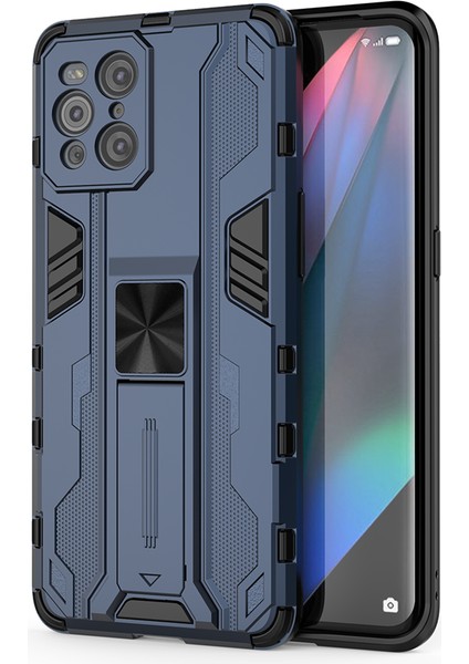 Oppo Find X3 / X3 Pro İçin Çift Katmanlı Pc Tpu Bumper Kaymaz ShockProof Korumalı Kılıf (Yurt Dışından)