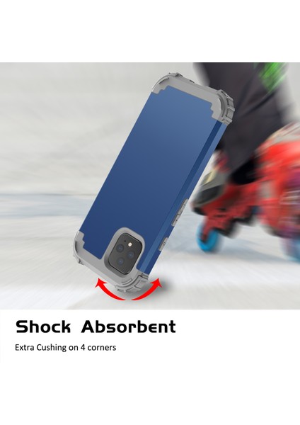 Google Pixel 4 Xl İçin Yumuşak Silikon Pc Bumper 3'ü 1 Arada ShockProof Korumalı Kılıf (Yurt Dışından) modelleri