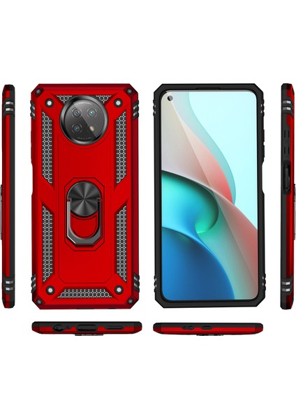 Xiaomi Redmi Note 9t 5G İçin Çift Katmanlı Halkalı Standlı Kılıf (Yurt Dışından) fiyatları
