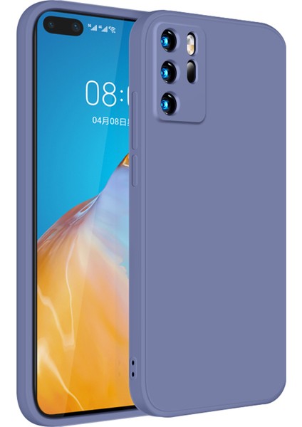 Huawei P40 İçin İnce Likit Silikon ShockProof Korumalı Kılıf (Yurt Dışından)