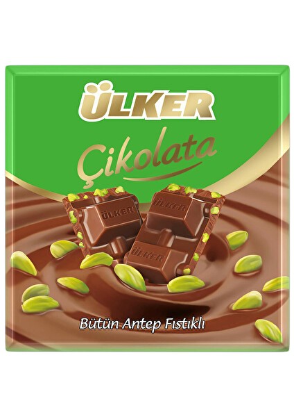 Çikolata Antep Fıstıklı Kare 65 g