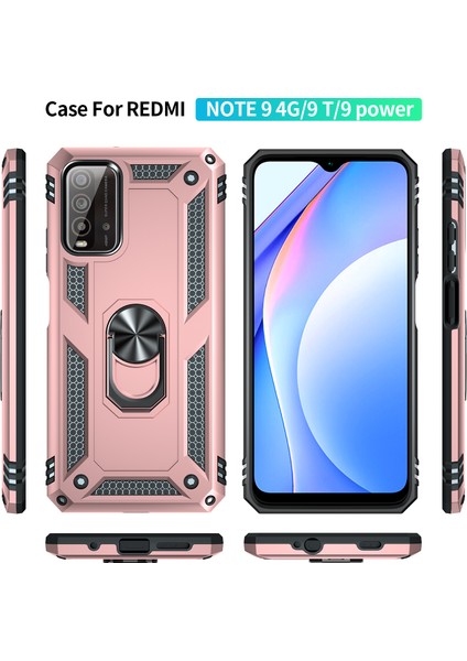 Xiaomi Poco M3 / Redmi 9t / Redmi 9 Power İçin Çift Katmanlı Halkalı Standlı Kılıf (Yurt Dışından) fiyatları