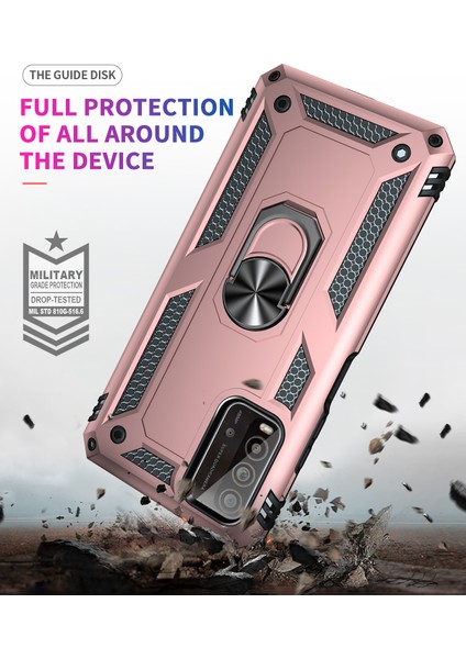 Xiaomi Poco M3 / Redmi 9t / Redmi 9 Power İçin Çift Katmanlı Halkalı Standlı Kılıf (Yurt Dışından) indirimleri