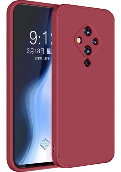 Vivo S5 İçin İnce Likit Silikon Shockproof Korumalı Kılıf (Yurt Dışından)