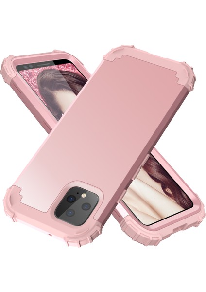 Google Pixel 4 Xl İçin Yumuşak Silikon Pc Bumper 3'ü 1 Arada ShockProof Korumalı Kılıf (Yurt Dışından)