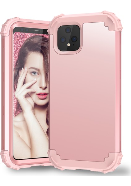 Google Pixel 4 Xl İçin Yumuşak Silikon Pc Bumper 3'ü 1 Arada ShockProof Korumalı Kılıf (Yurt Dışından) fiyatları