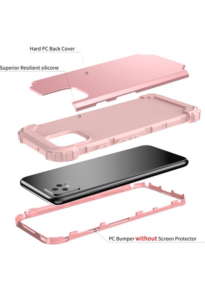 Google Pixel 4 Xl İçin Yumuşak Silikon Pc Bumper 3'ü 1 Arada ShockProof Korumalı Kılıf (Yurt Dışından) fırsatları