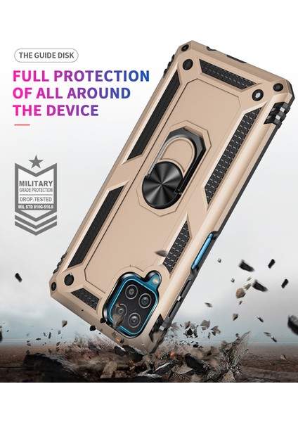 Samsung Galaxy A12 5G İçin Çift Katmanlı Halkalı Standlı Kılıf (Yurt Dışından) indirimleri