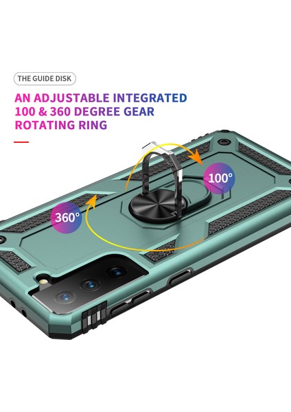 Samsung Galaxy S21 Plus 5G İçin Çift Katmanlı Halkalı Standlı Kılıf (Yurt Dışından) fırsatları